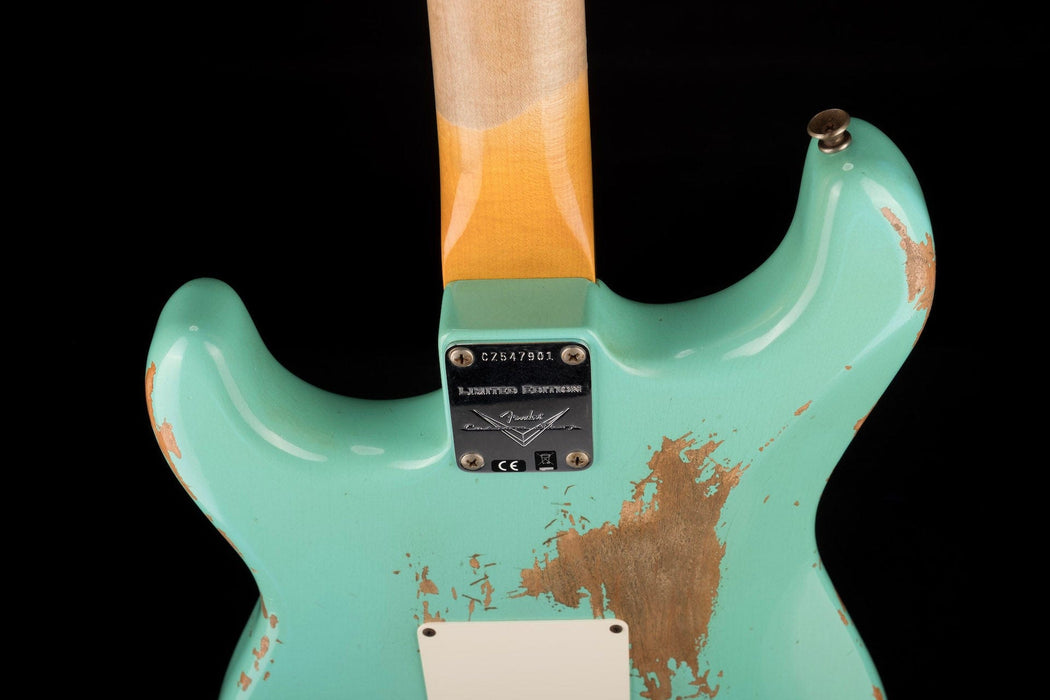 Used Fender Custom Shop 1960 Stratocaster Heavy Relic Faded Aged Foam Green with OHSC