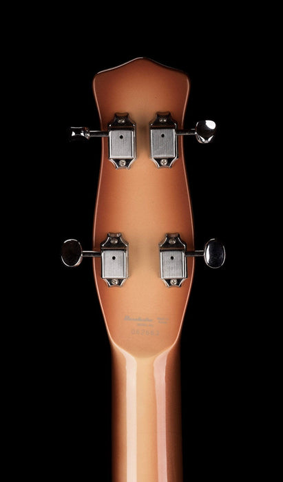 Used Danelectro Longhorn Short-Scale Electric Bass Copper Burst with Gig Bag