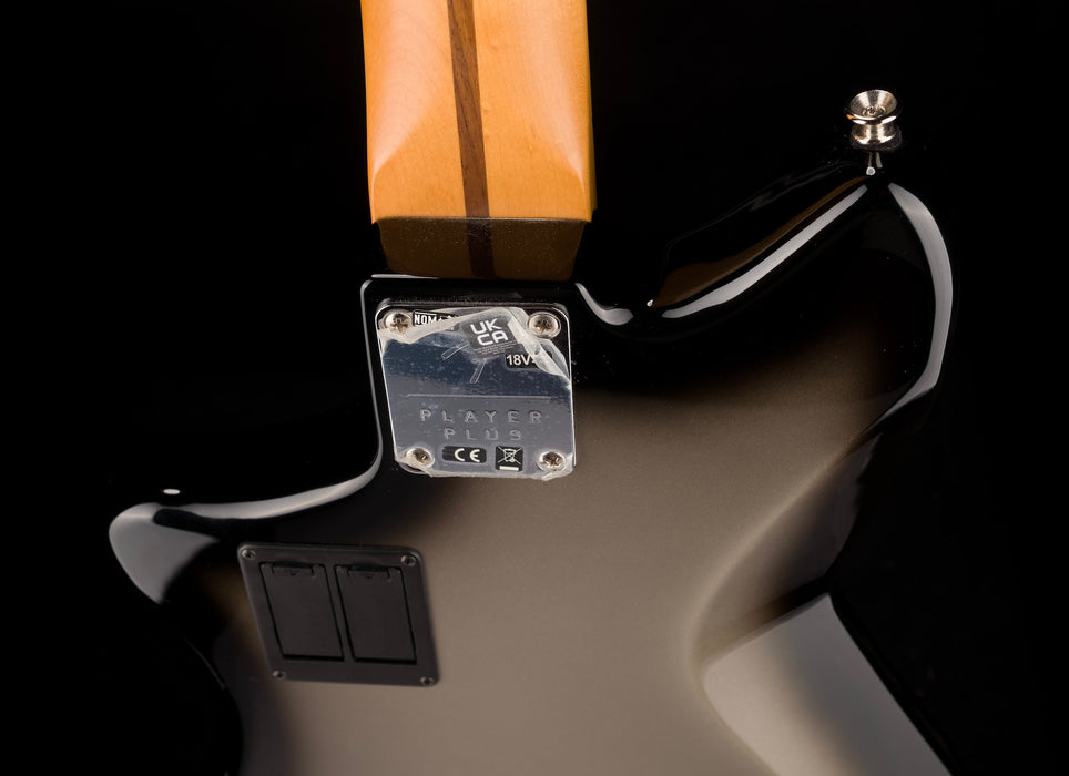 Used Fender Player Plus Active Meteora Bass Silverburst with Gig Bag