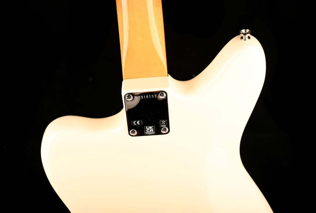 Pre Owned Fender Artist Series Johnny Marr Jaguar Olympic White With OHSC