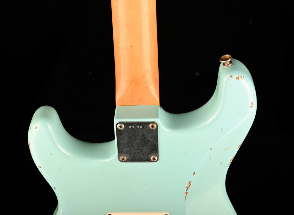 Pre Owned 2008 Fender Custom Shop 1960 Stratocaster Relic Daphne Blue With Case