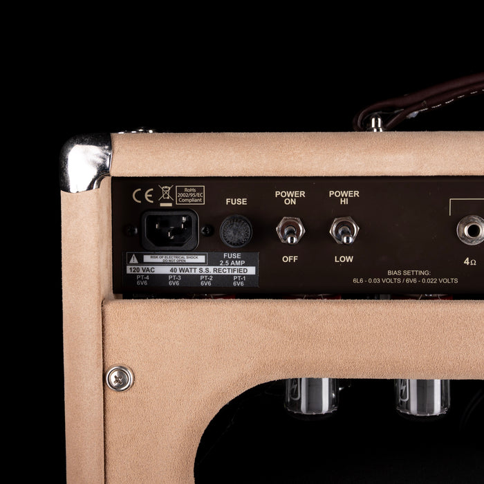 Used Two Rock Vintage Deluxe 40/20 Guitar Amp Head And 1x15" Cabinet Dogwood Suede