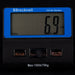 Brecknell PS150 Slimline digital scale displaying weight on a black background