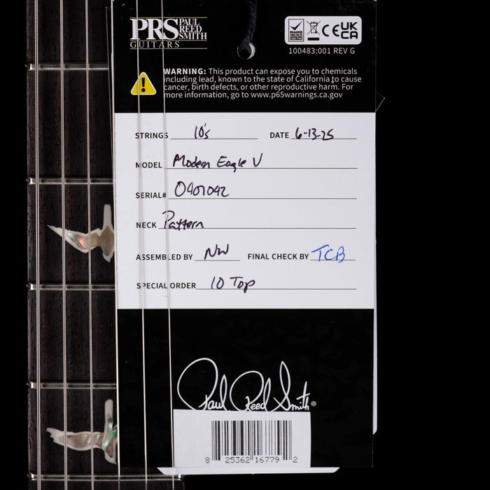 PRS Core Modern Eagle V 10 Top Cobalt Smokeburst With Case