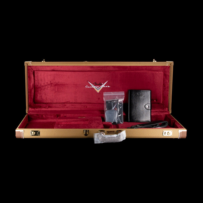 Pre Owned 2024 Fender Custom Shop Limited Edition Red Hot Esquire Thinline Relic Super-faded Candy Apple Red With OHSC