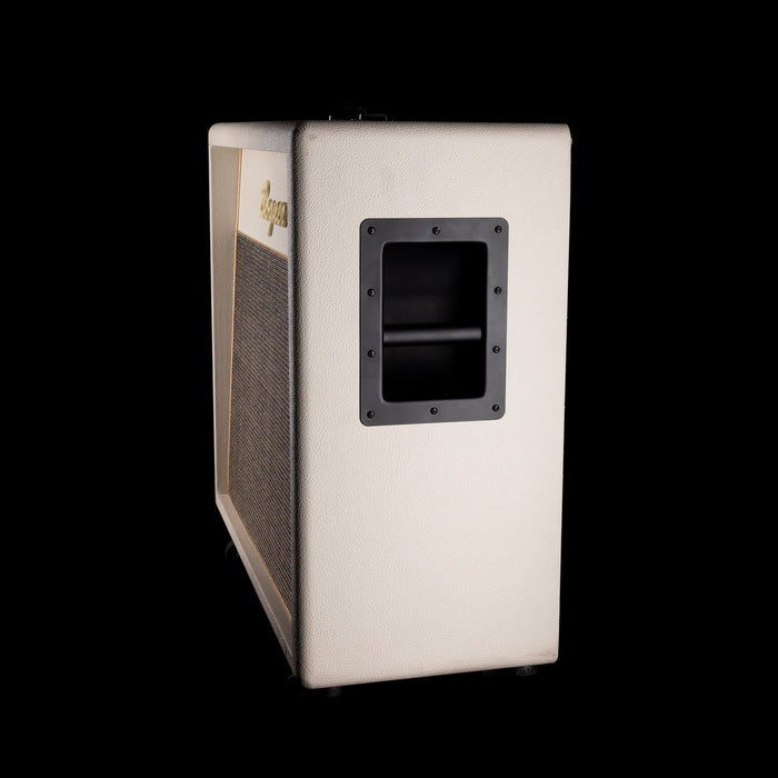 Pre Owned Bogner Shiva 20th Anniversary Guitar Amp Head Ivory White With Bogner 2x12" Ivory White Guitar Amp Cabinet