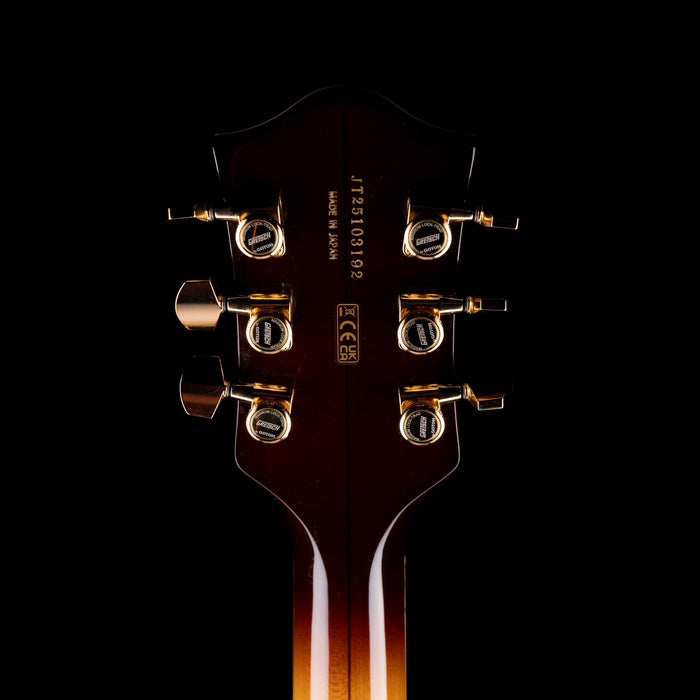 Gretsch Broadkaster Jr. LX Figured Center Block Caramel Dawn with Case