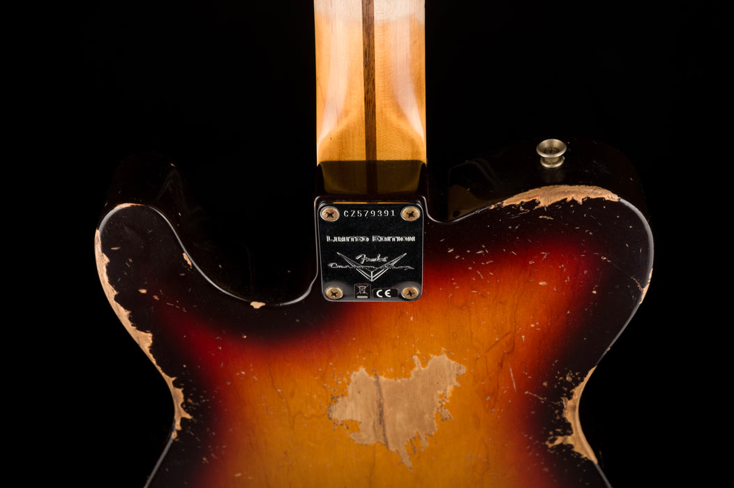 Fender Custom Shop 1958 Telecaster Heavy Relic Faded Aged Chocolate 3-Tone Sunburst