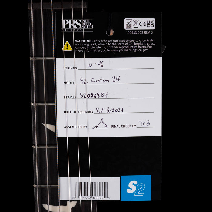 PRS S2 Custom 24 Lake Blue with Gig Bag
