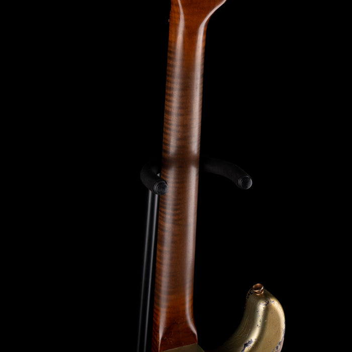 Fender Custom Shop Masterbuilt Dale Wilson 1965 Stratocaster Heavy Relic Firemist Silver Over Chocolate 3-Tone Sunburst