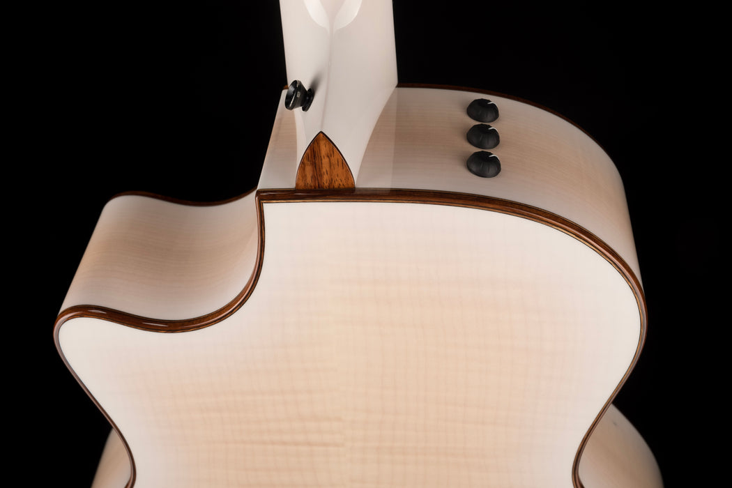 Used Taylor Custom Grand Auditorium C14ce Whitepearl Burst Catch Event # 22 With Case