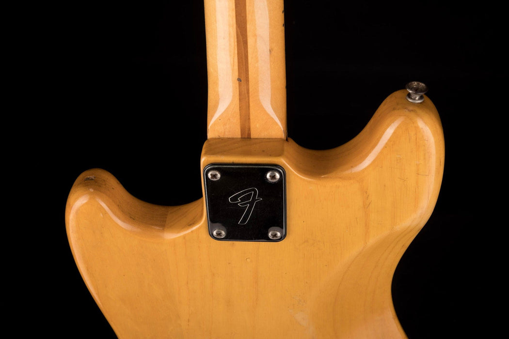 Pre Owned 1976 Fender Mustang Natural With OHSC