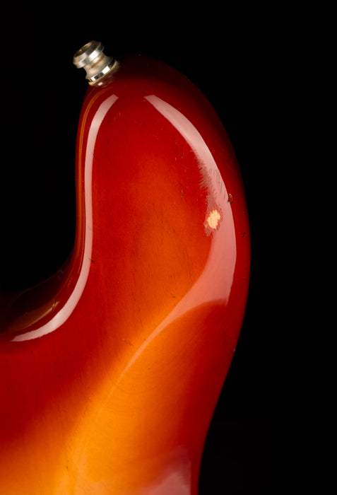 Vintage 1983 Fender Precision Bass Maple Neck Cherry Sunburst With Gig Bag