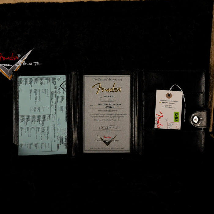 Fender Custom Shop Limited Edition 1963 Telecaster Journeyman Relic Aged 3-Tone Sunburst With Case