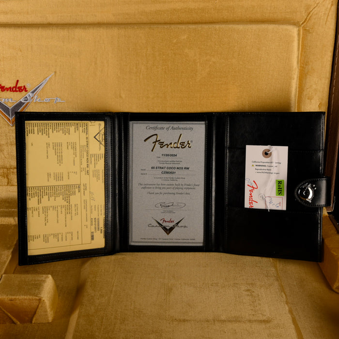 Fender Custom Shop Exotic 1965 Stratocaster Cocobolo NOS Natural With Case