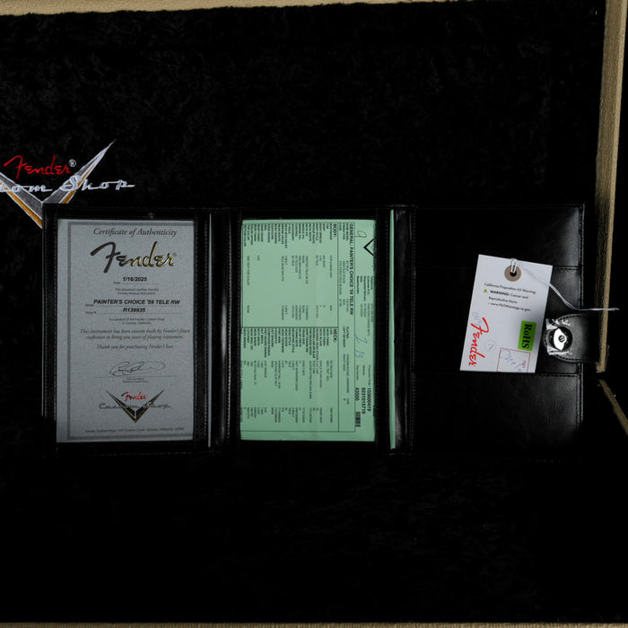 Fender Custom Shop Painter's Choice # 2 - 1959 Telecaster NOS Transparent Crimson Burst