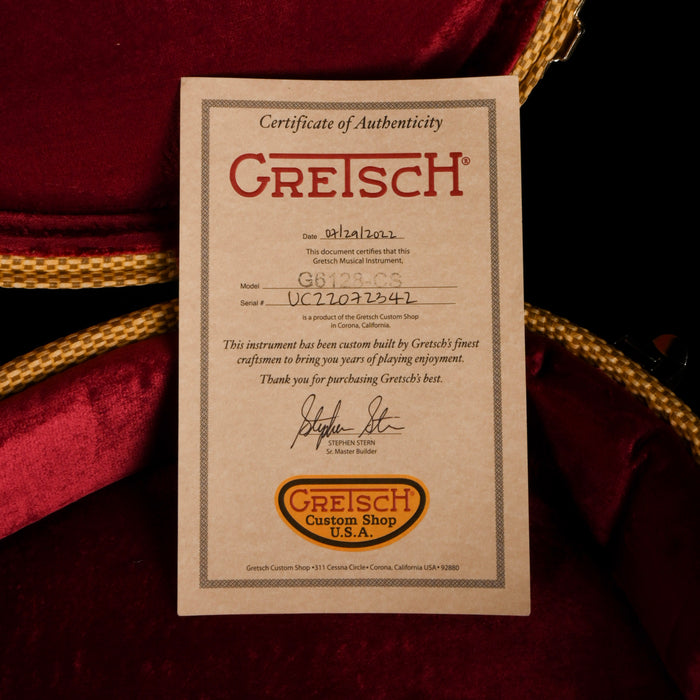 Pre Owned Gretsch Custom Shop Masterbuilt Stephen Stern G6128-59 Duo Jet NOS Orange With OHSC