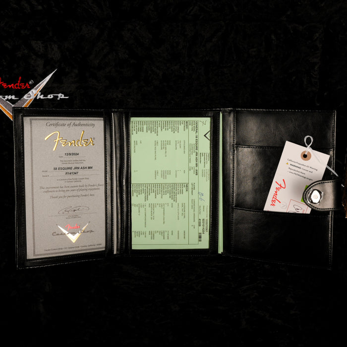 Fender Custom Shop 1958 Esquire Journeyman Relic Ash Aged White Blonde