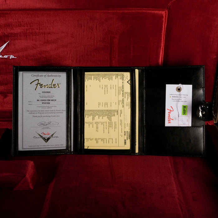 Fender Custom Shop 1964 Jazz Bass NOS Rosewood Neck Target 3-Tone Sunburst