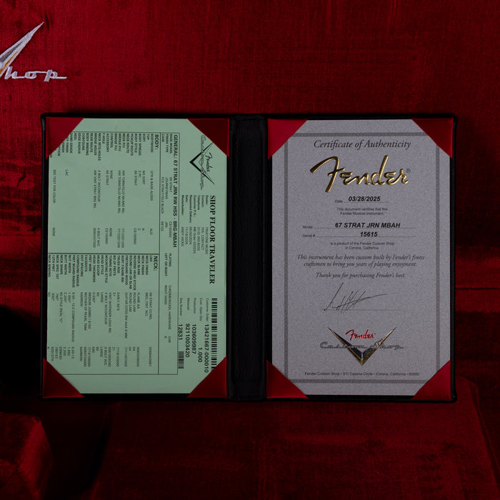 Fender Custom Shop Masterbuilt Andy Hicks 1967 Stratocaster HSS Journeyman Relic British Racing Green With Case