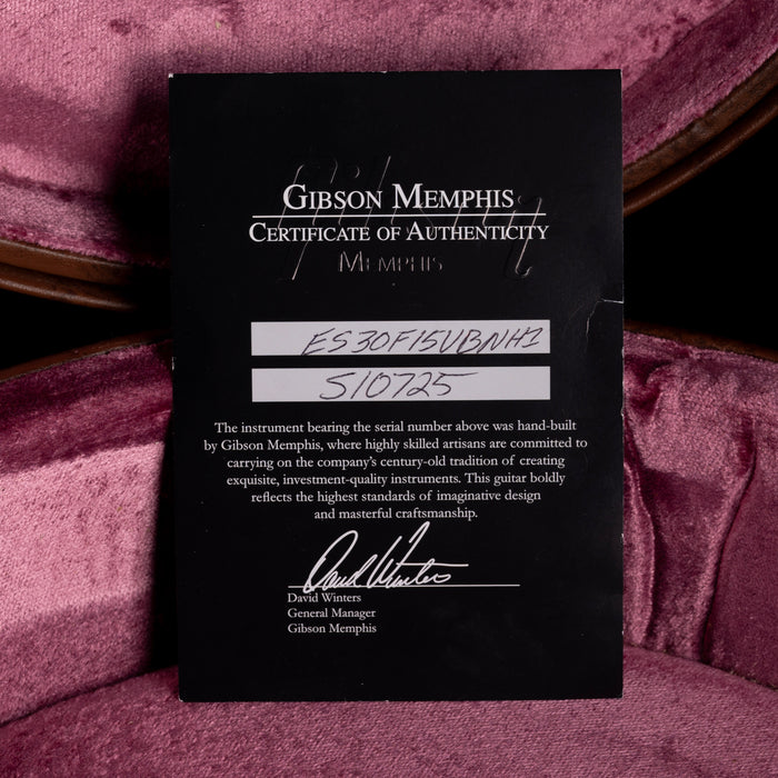 Pre Owned 2015 Gibson Memphis 1959 ES-330 Vintage Sunburst With Figured Top With OHSC