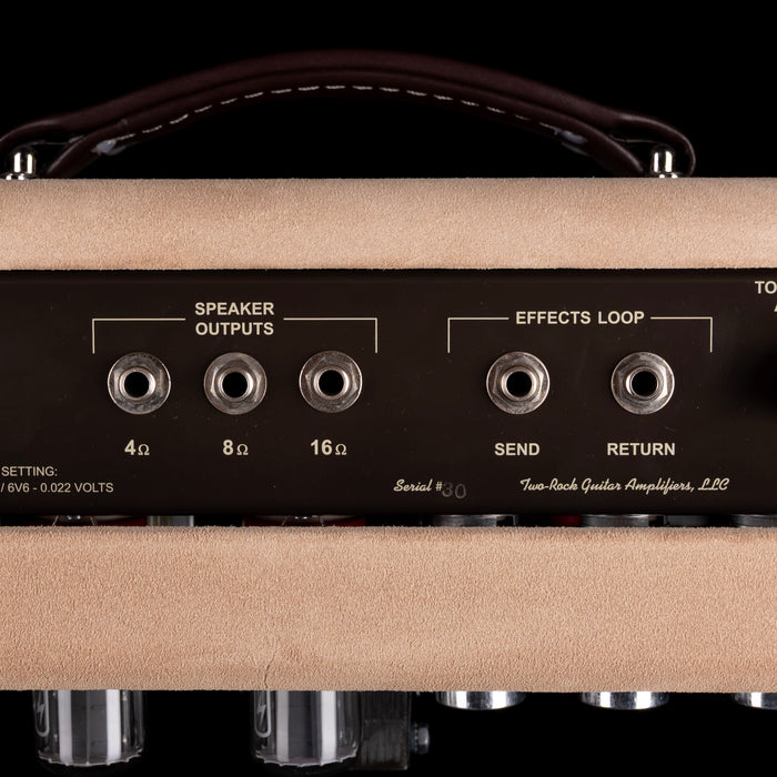 Used Two Rock Vintage Deluxe 40/20 Guitar Amp Head And 1x15" Cabinet Dogwood Suede