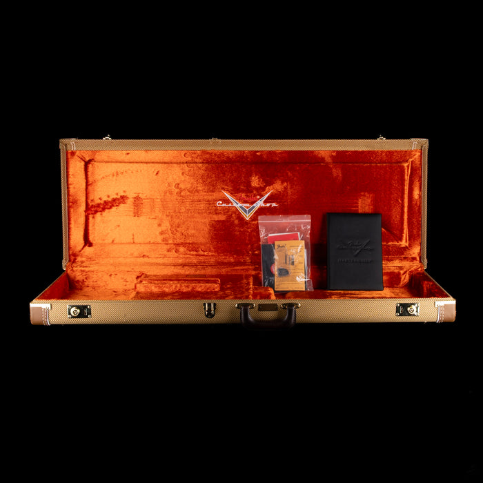 Pre Owned Fender Custom Shop Masterbuilt Carlos Lopez 1956 Stratocaster Relic 2-Tone Sunburst With OHSC