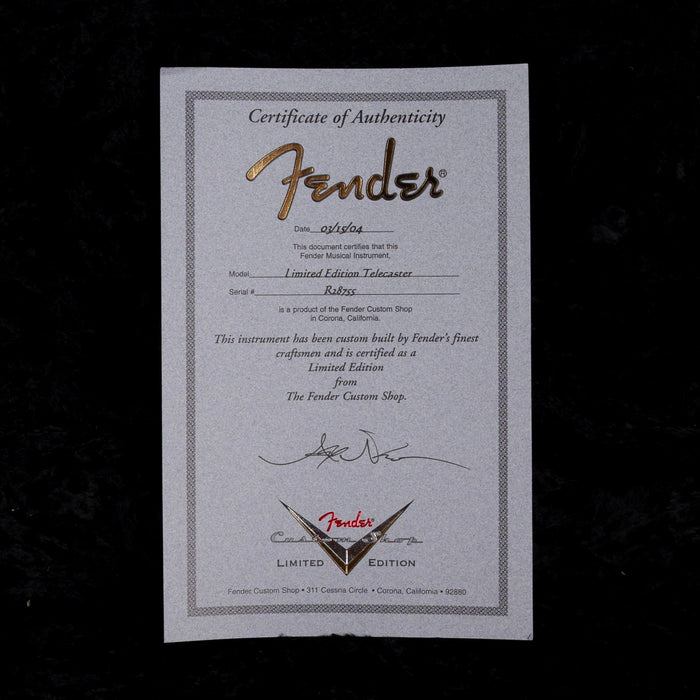 Pre Owned 2004 Fender Limited Edition Closet Classic Telecaster Firemist Silver Metallic With OHSC