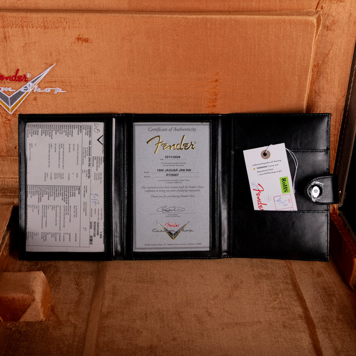 Pre Owned 2024 Fender Custom Shop 1966 Jaguar Journeyman Relic Aged Natural Blonde with OHSC