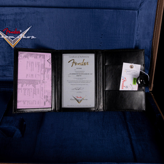 Fender Custom Shop Exotic 1959 Jazzmaster Figured Myrtle NOS Natural With Case