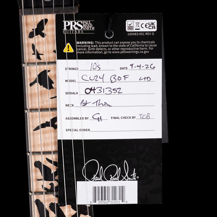 PRS Limited Edition Custom 24 Birds of a Feather Blood Red With Case