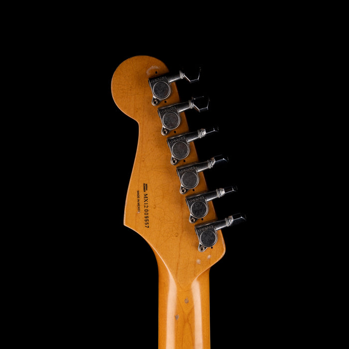 Used 2012 Fender Kurt Cobain Road Worn Jaguar Road Worn 3-Tone Sunburst with OHSC