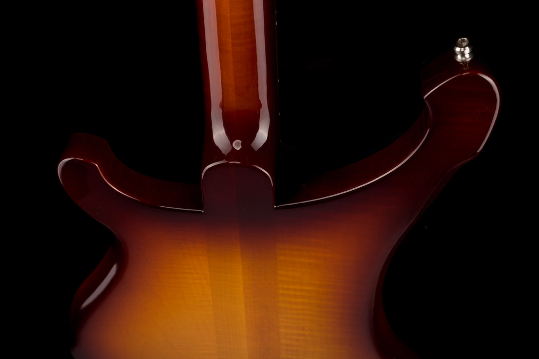 Pre Owned 2022 Rickenbacker Limited Edition 90th Anniversary 480XC TBG TobaccoGlo Guitar With OHSC - Serial # 22 17794