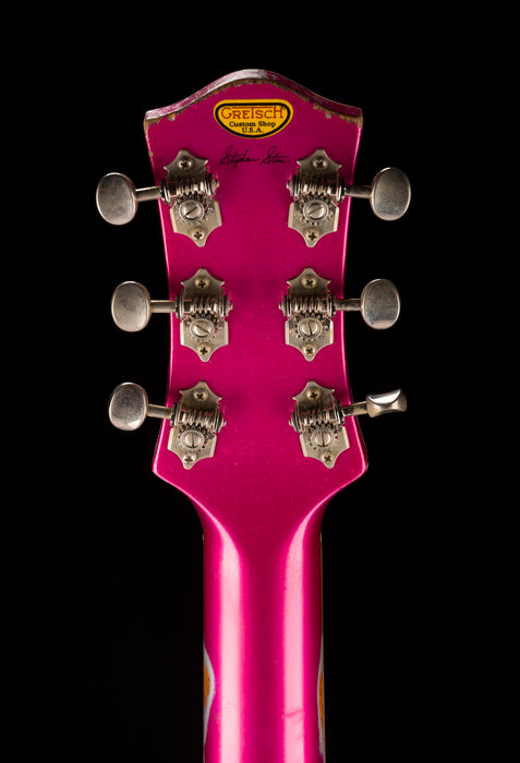 Gretsch Custom Shop Masterbuilt Stephen Stern G6128-JR Duo Jet Jr. Relic Pink Paisley With Case