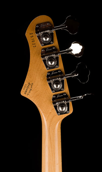 Fano Alt de Facto JM4 Bass Pelham Blue Burst Light Distress with Case