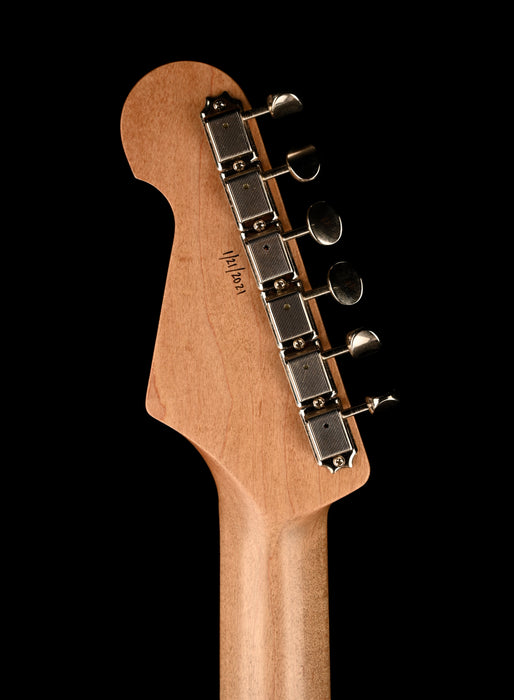 Pre Owned 2021 Waterslide Guitars S-Style Dual Foil Trans Blonde With Case