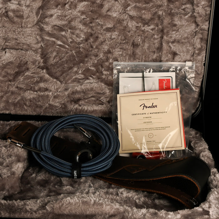 Pre Owned 2021 Fender American Ultra Limited Edition Stratocaster HSS Denimburst With OHSC