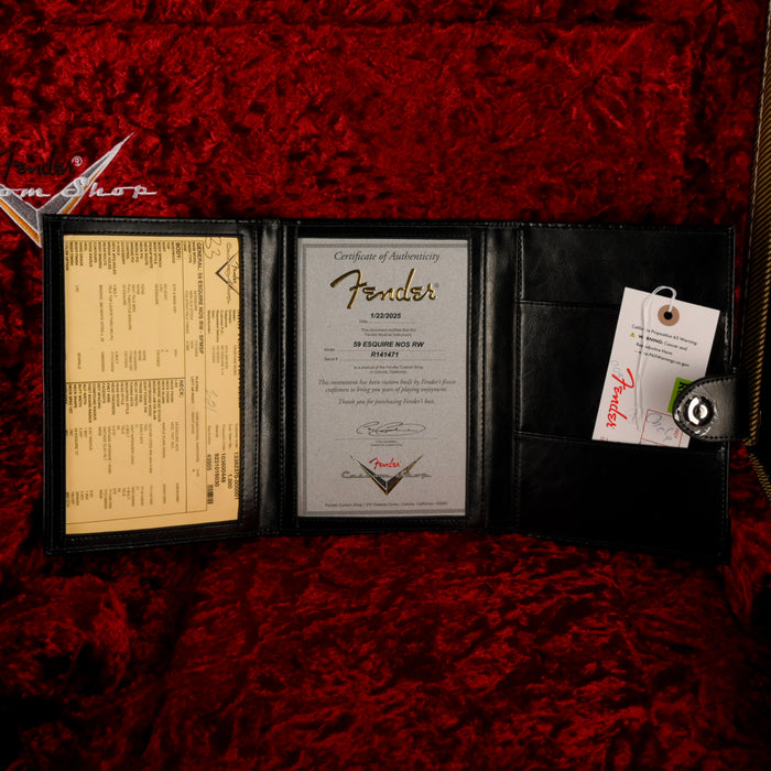 Fender Custom Shop 1959 Esquire Custom NOS Seafoam Green Sparkle With Case