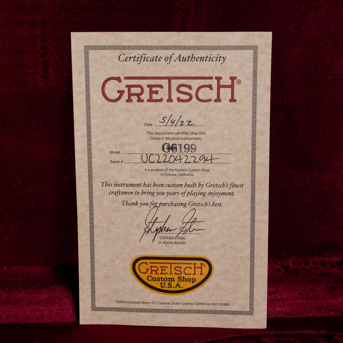 Used 2022 Gretsch Custom Shop Masterbuilt Stephen Stern G6199 Caddy Bo Aged Korina With OHSC - Brian Ray Collection