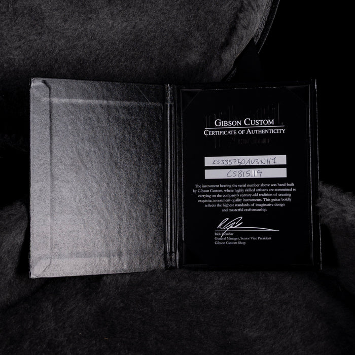 Pre Owned 2008 Gibson Custom Shop 50th Anniversary ES-335 Sunburst With OHSC