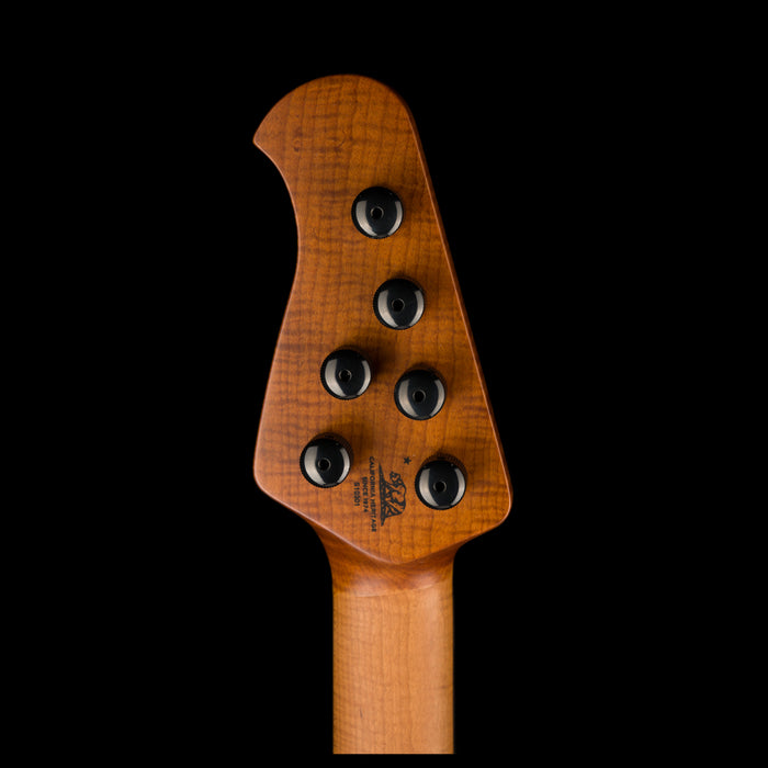 Ernie Ball Music Man Kaizen 6 Indigo Blue Back Headstock