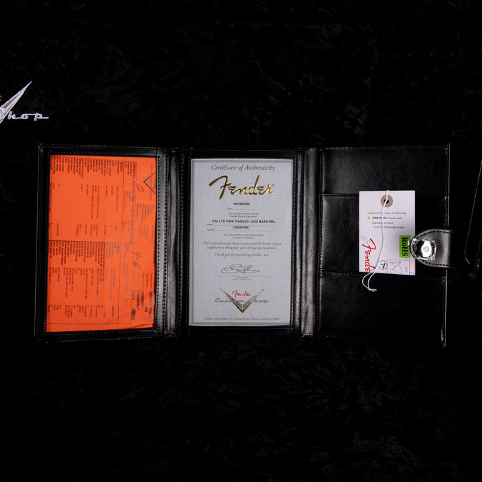 Fender Custom Shop Limited Edition Jazz Bass Relic Pink Paisley