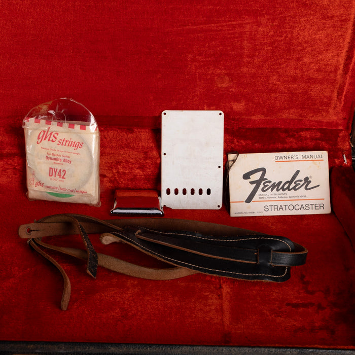 Vintage 1974 Fender Stratocaster Maple Fingerboard Olympic White With OHSC