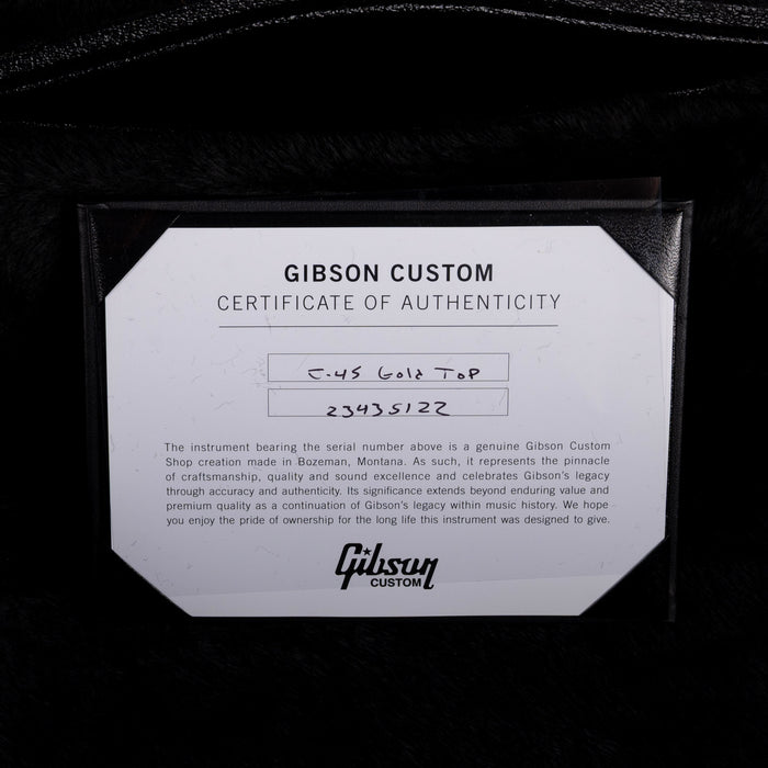 Pre-Owned Gibson Custom Shop J-45 Gold Top with OHSC