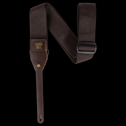 Ernie Ball Polypro Acoustic Guitar Strap - Brown - P05366 Fold