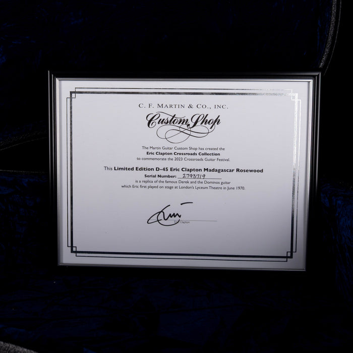 Pre Owned 2023 Martin Limited Edition Eric Clapton D-45 Madagascar Rosewood Acoustic Guitar With OHSC
