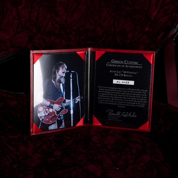 Pre-Owned 2019 Gibson Limited Edition Alvin Lee '69 Festival ES-335 Cherry With OHSC
