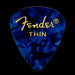 Fender Premium Celluloid 351 Shape Picks Thin Blue Moto 12 Count