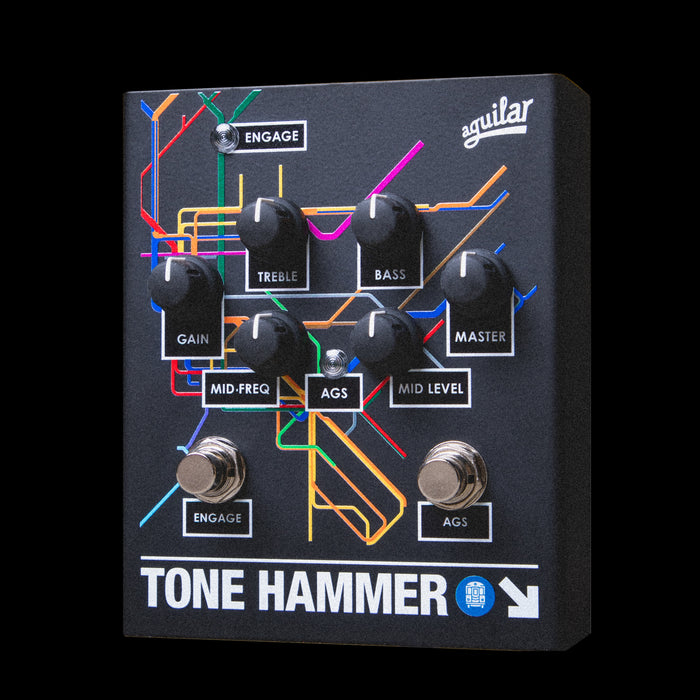 aguilar bass preamp pedal Aguilar Limited Subway Edition Tone Hammer Preamp DI Pedal — Truetone Music