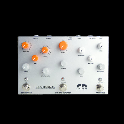 sequencer pedal Collision Devices Crushturnal Digital Delay/Sample Reducer/Reverb/Cloc — Truetone Music